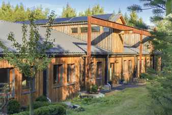 Former sawmill converted into a holiday home for 20 guests in Saint-Vith